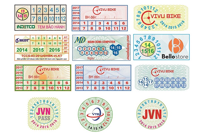 In tem vỡ bảo hành