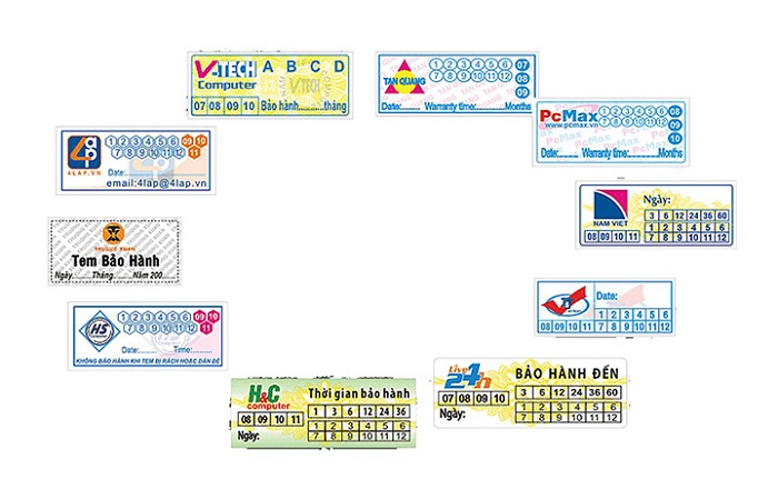 In tem vỡ bảo hành