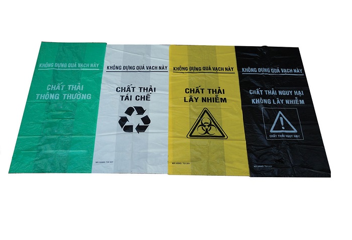 Mẫu bao bì đựng rác
