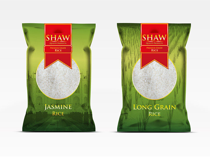 In túi nilon đựng gạo