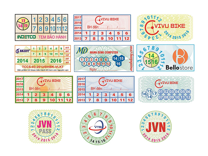 In tem vỡ bảo hành