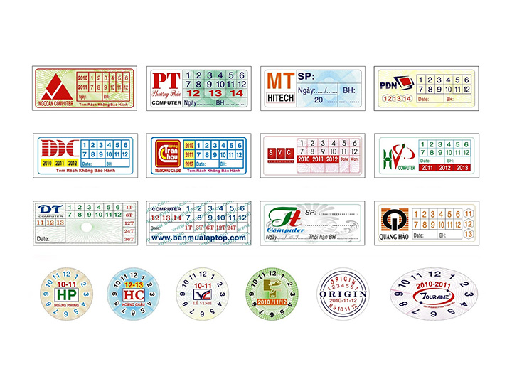 In tem vỡ bảo hành