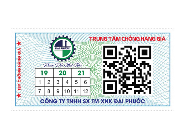 In tem chống hàng giả