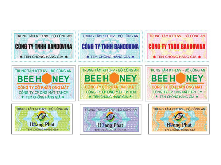 In tem chống hàng giả