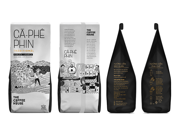 Mẫu bao bì cà phê - trà 02